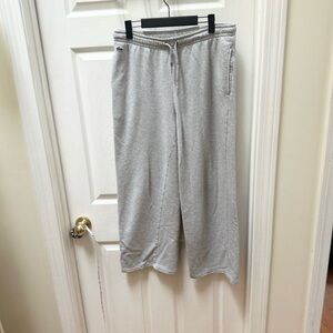 Lacoste Gray Drawstring Casual Sweatpants wide-leg 38